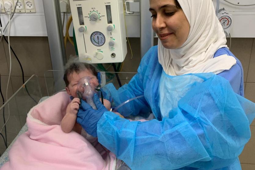 الرضيعة التي تم استئصال الورم السرطاني  منها 