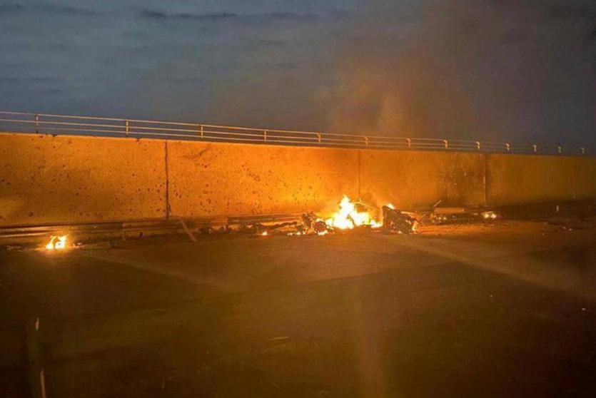 مكان اغتيال  سليماني