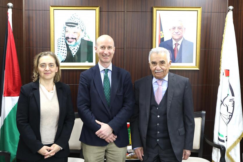 رئيس مجلس القضاء الأعلى برفقة أعضاء الوفد