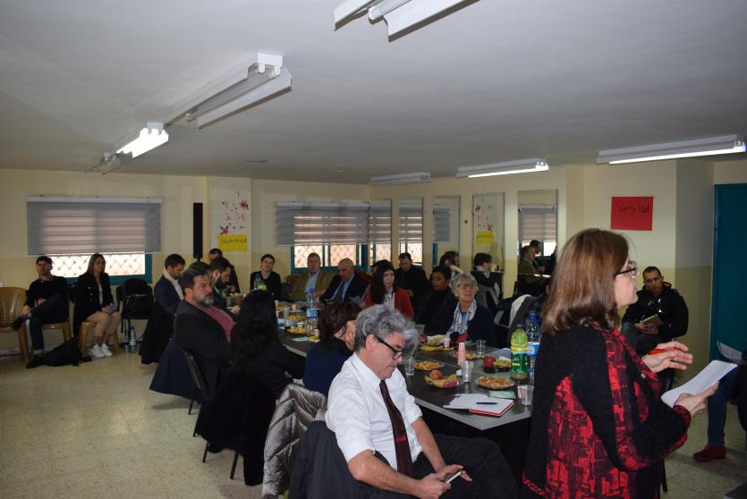 جانب من استقبال الوفدين