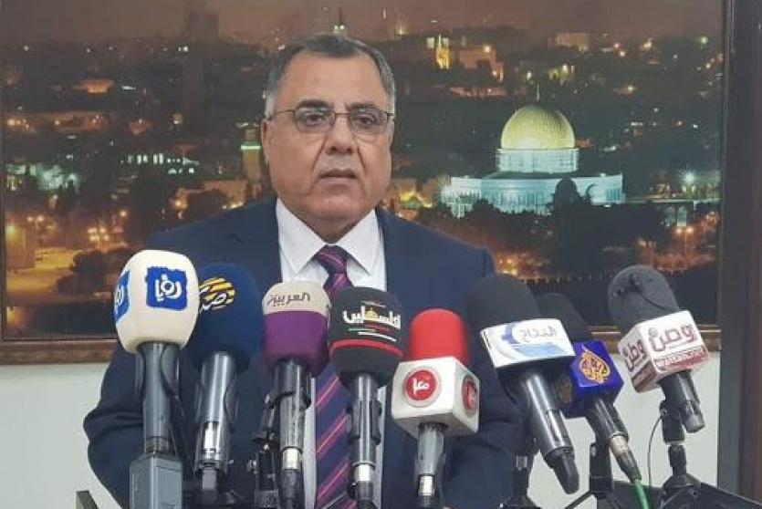 ابراهيم ملحم خلال مؤتمر صحفي 