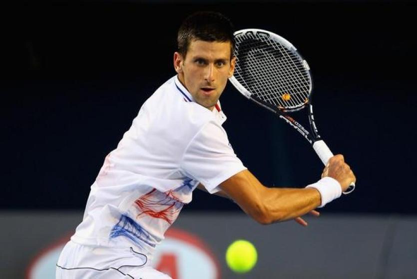  نجم التنس الصربي نوفاك جوكوفيتش