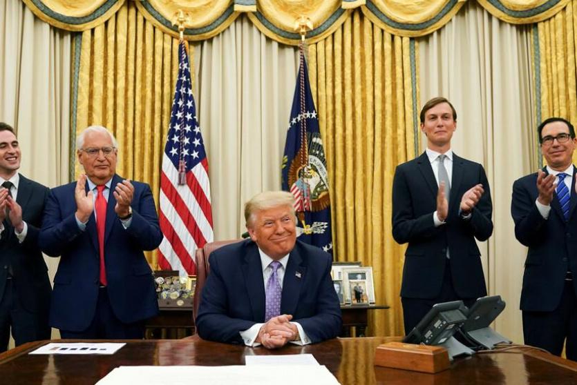 اعلان ترامب عن اتفاقية التطبيع 