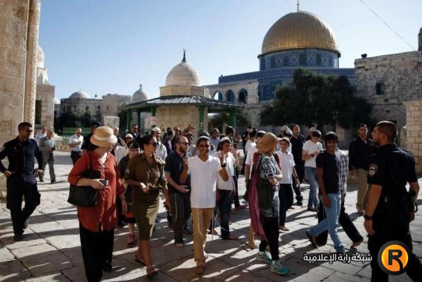 مستوطنون يقتحمون باحات الأقصى -أرشيف-