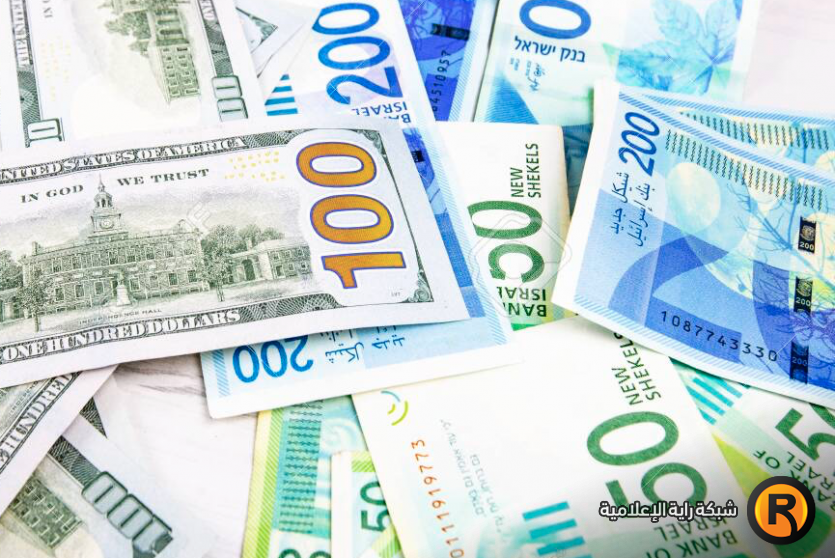 العملات - صرف الدولار مقابل الشيكل 