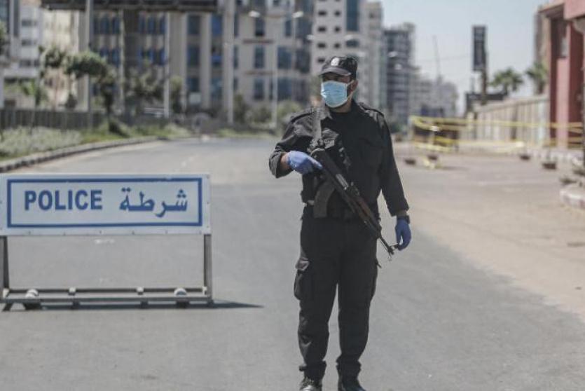 حاجز للشرطة في غزة 