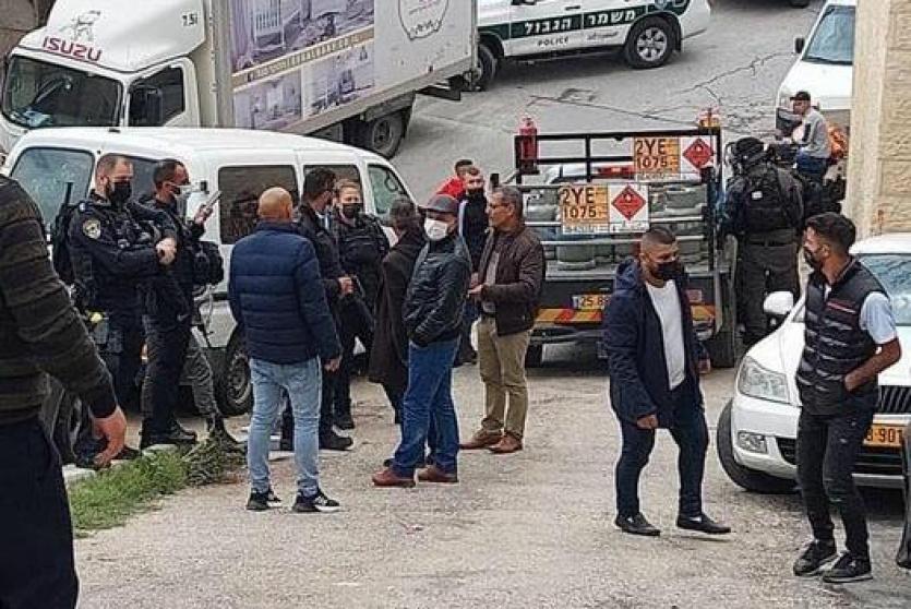 من مكان خيمة استقبال الأسير غازي كنعان