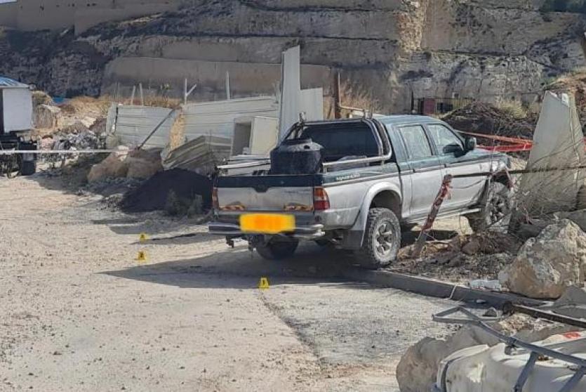 مكان الجريمة صباح اليوم 