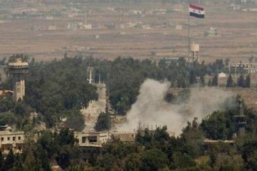 قصف في القنيطرة - ارشيف 