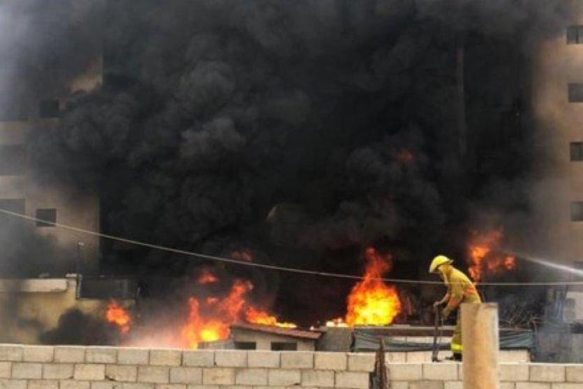 حريق بفندق لافيدا