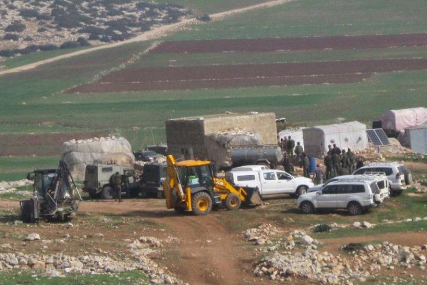 أعمال تجريف ومصادرة لأراضي الفلسطينيين - أرشيف