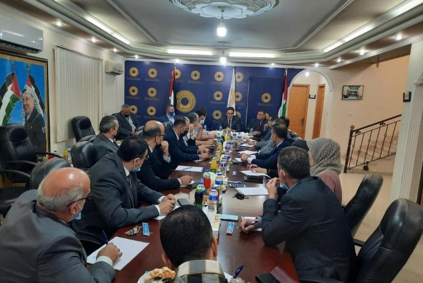 خلال الاجتماع في غزة 