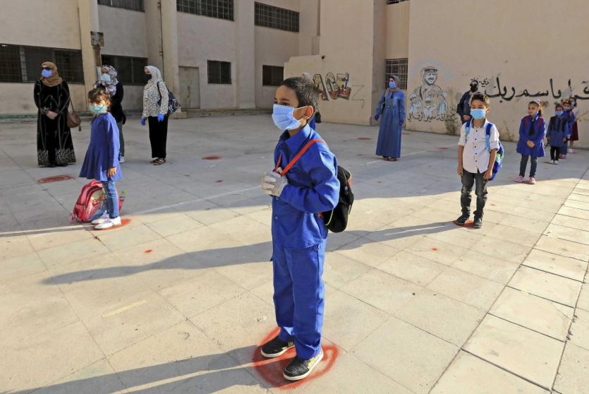 طلاب مدارس في الأردن