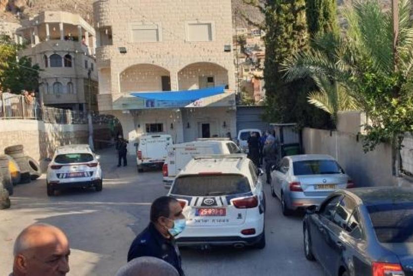 من مكان الجريمة بالبعنة، صباح اليوم