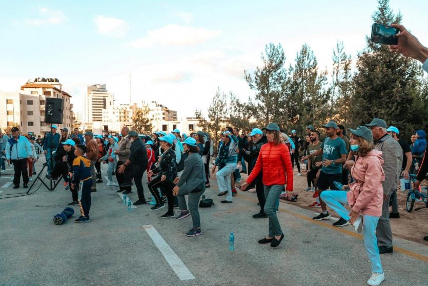 افتتاح المسار الرياضي في رام الله