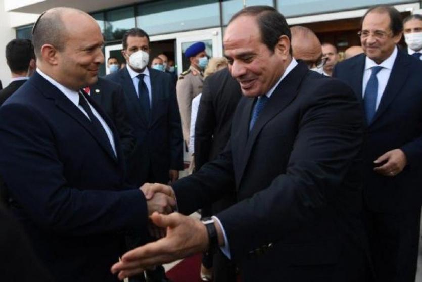 الرئيس المصري ونفتالي بينيت