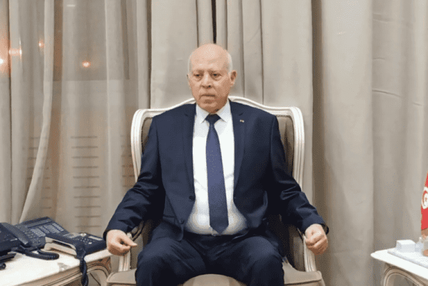  الرئيس التونسي قيس سعيد