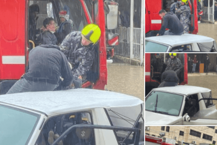 غرق شوارع كفر عقب