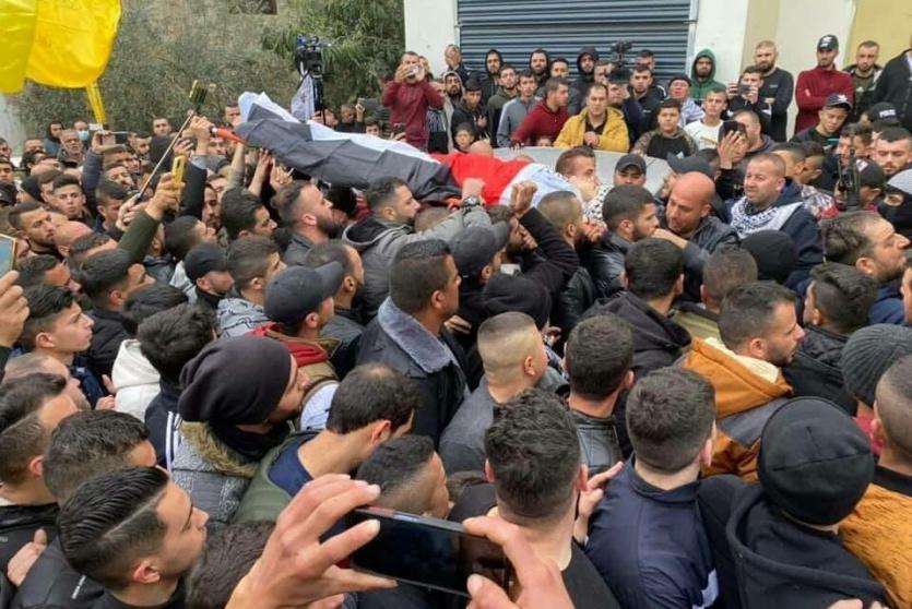 جنازة الشهيد  الفتى محمد أكرم أبو صلاح