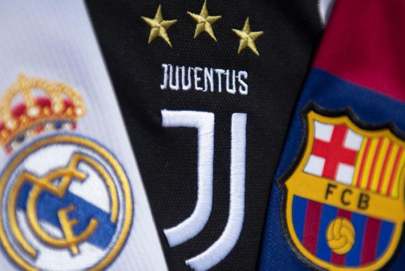 برشلونة ويوفنتوس وريال مدريد