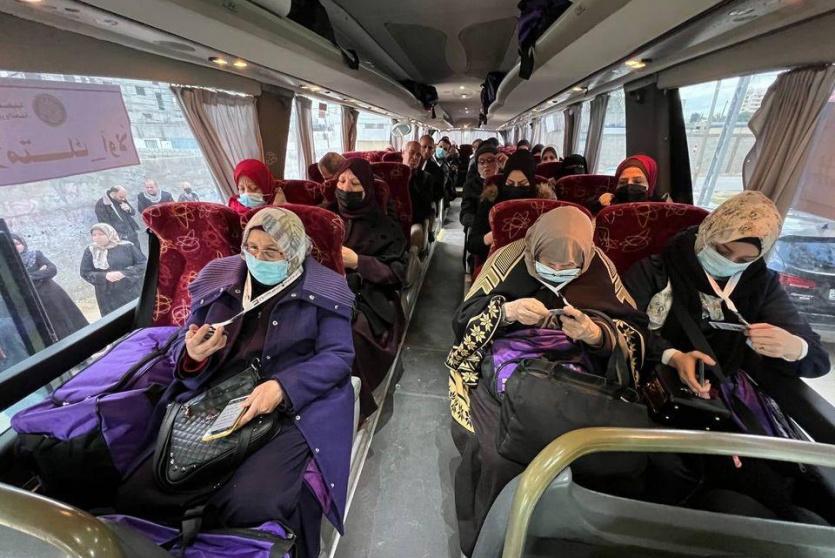 الفوج الأول من معتمري قطاع غزة