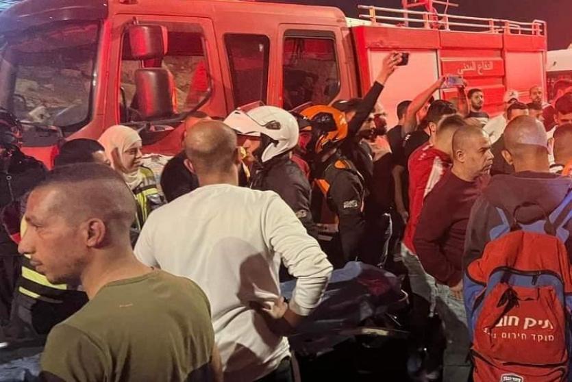 من مكان حادث السير