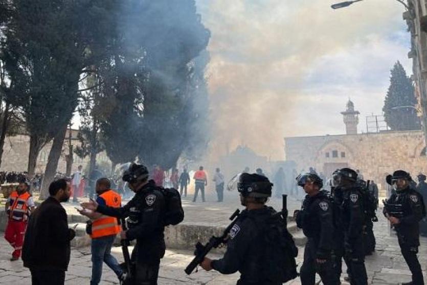 قوات الاحتلال تقتحم باحات المسجد الأقصى - أرشيف