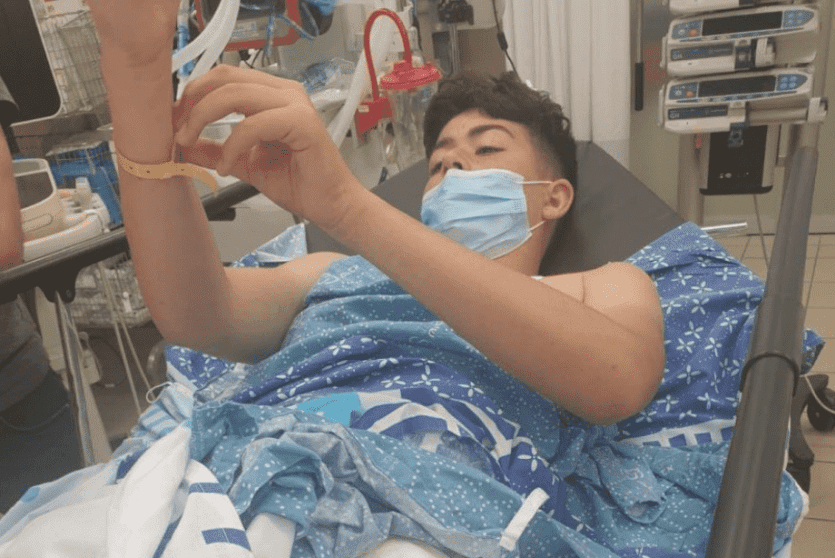  الطفل الجريح خالد لطفي سمحان 