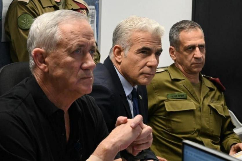 قادة جيش الاحتلال خلال اجتماع اليوم