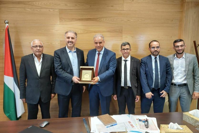 الوزير عساف خلال استقباله الشرقاوي