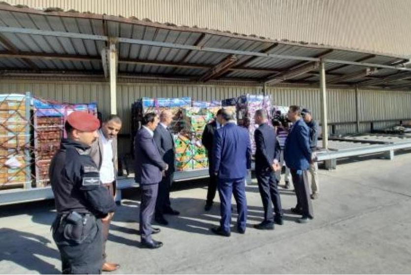 أول شحنة خضار إلى قطر 