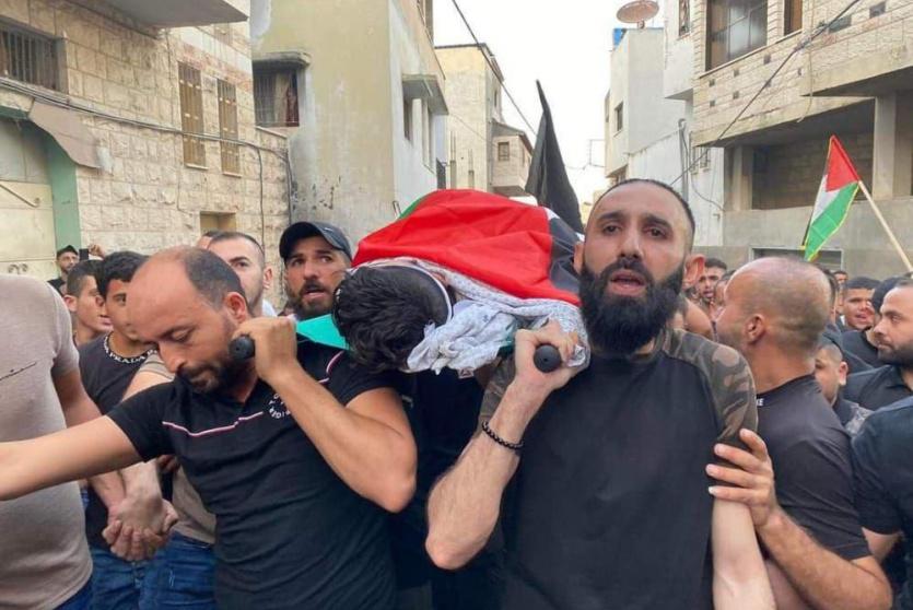 تشييع جثمان الشهيد سمودي في جنين