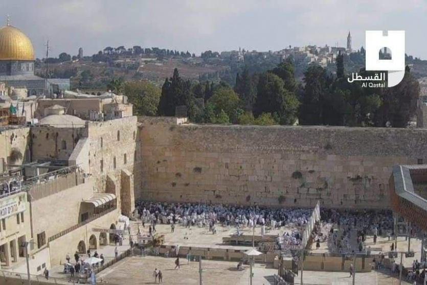 مستوطنون عند حائط البراق
