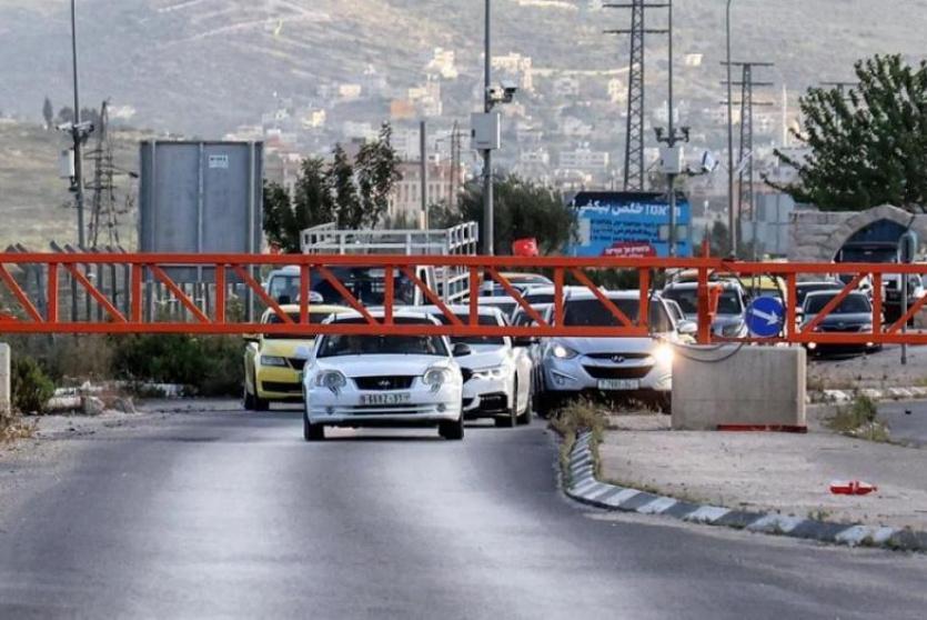 حاجز عسكري لجيش الاحتلال في نابلس - أرشيف