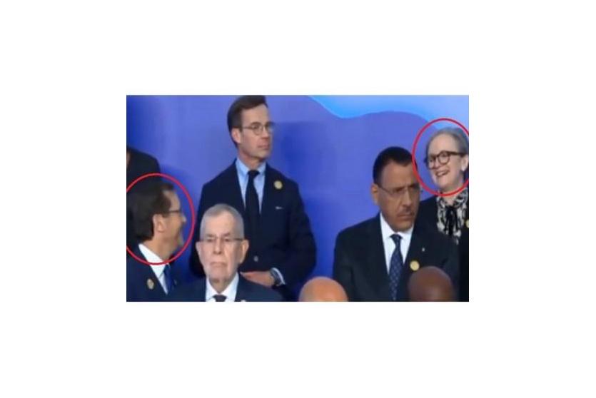 ضحكات متبادلة بين هرتسوغ ورئيسة وزراء تونس في قمة المناخ