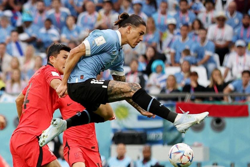 من مباراة الاوروغواي وكوريا الجنوبية