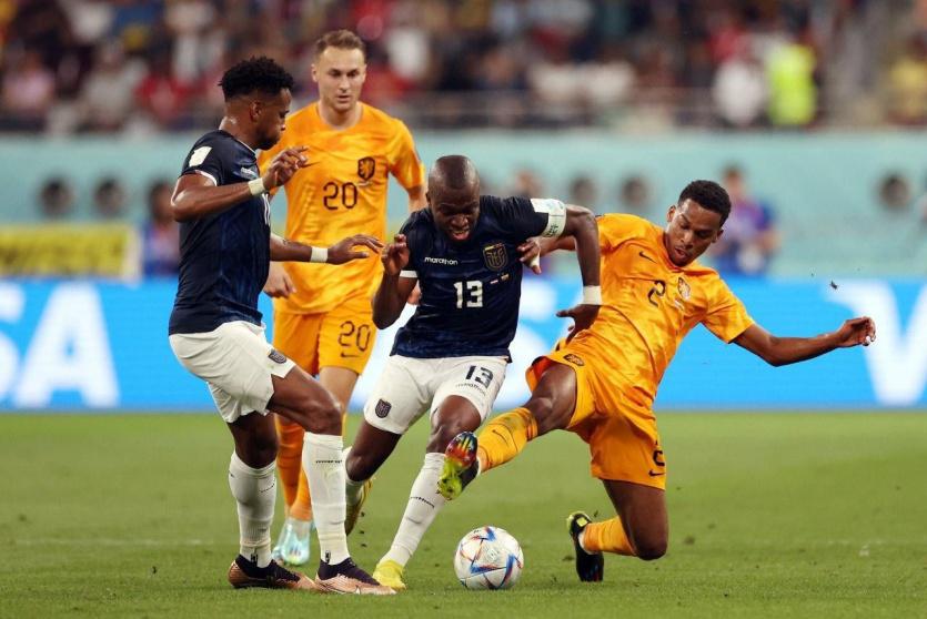 من مباراة هولندا والإكوادور