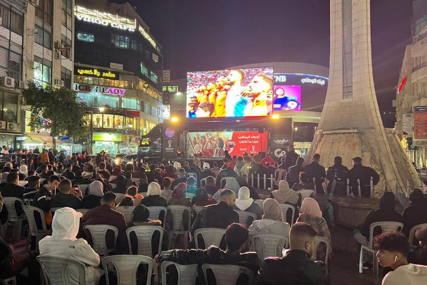 شاحنة عرض مباريات كأس العالم