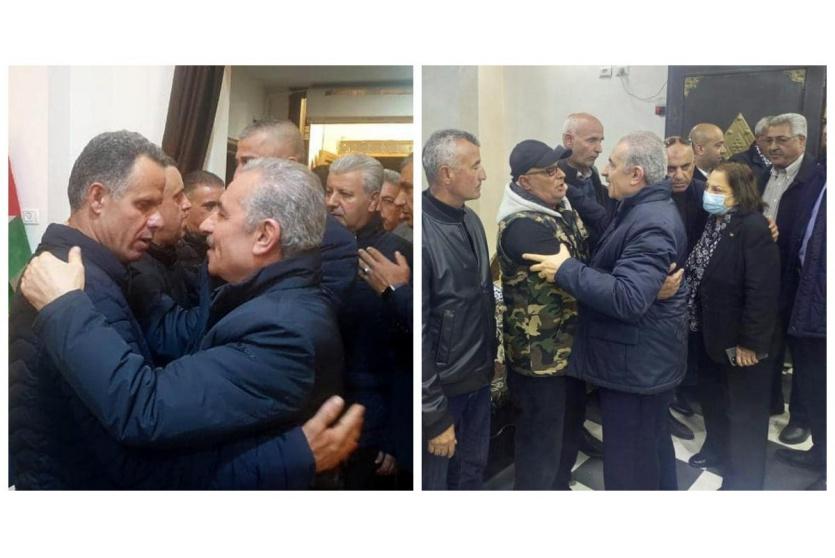 اشتية يقدم واجب العزاء