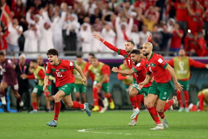 من مباراة المغرب واسبانيا