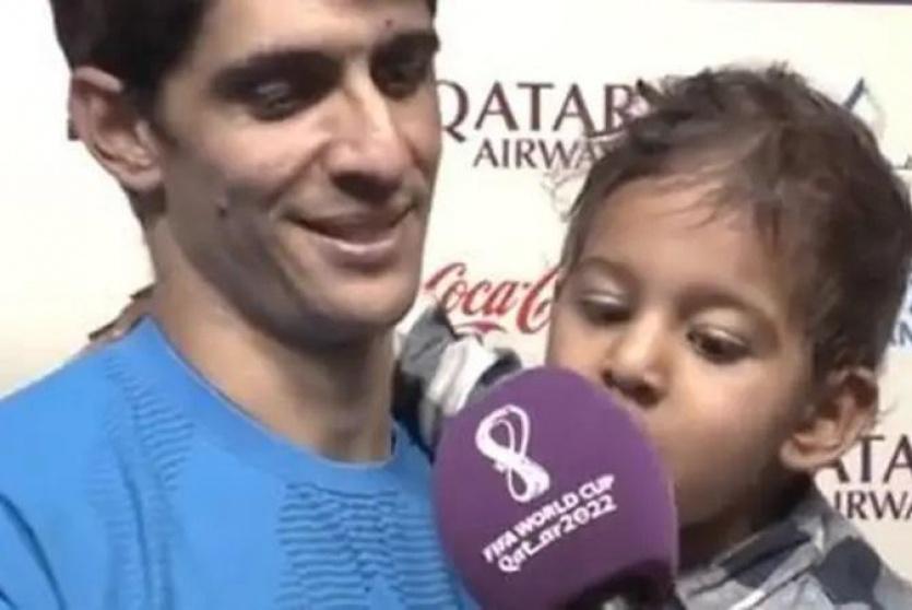 ياسين بونو وابنه