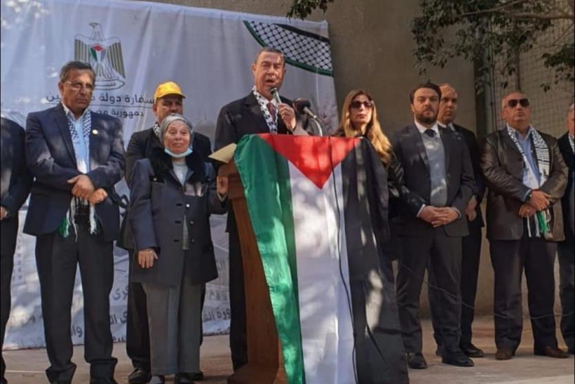 سفارتنا بالقاهرة توقد شعلة الذكرى الـ58 لانطلاقة الثورة وفتح