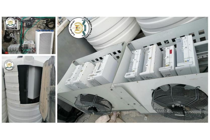 ضبط أجهزة تقوية بث اتصالات وسيرفرات