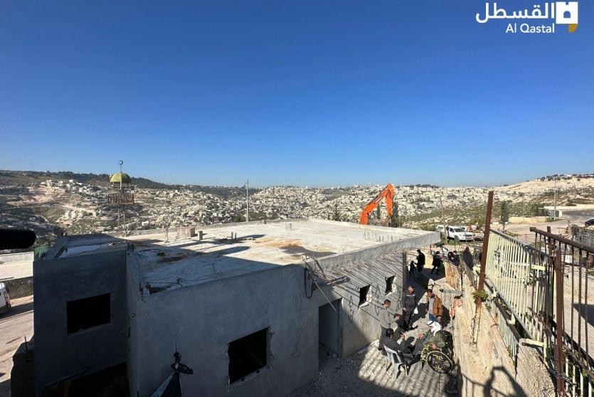 منزل المقدسي حسين قنبر قبل هدمه