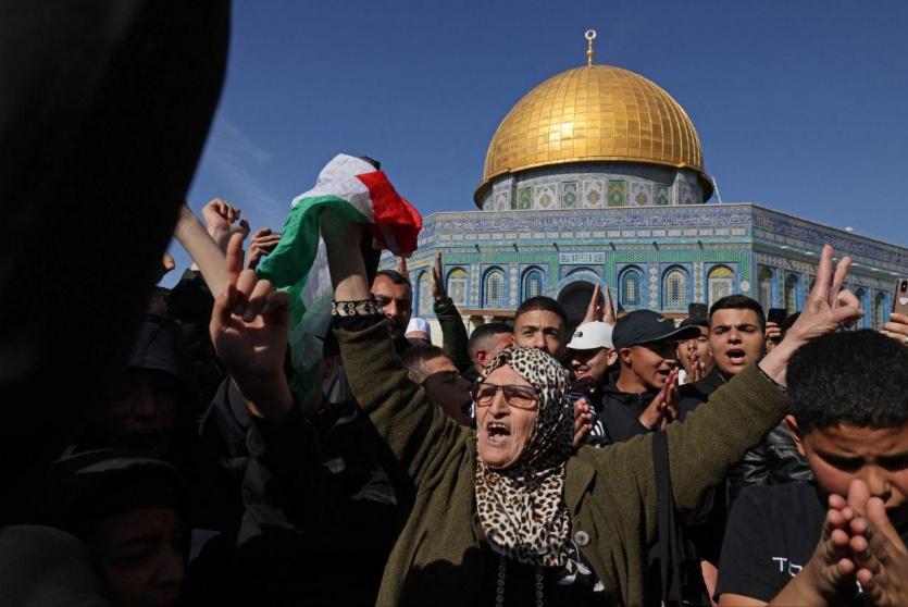 من باحات المسجد الأقصى المبارك