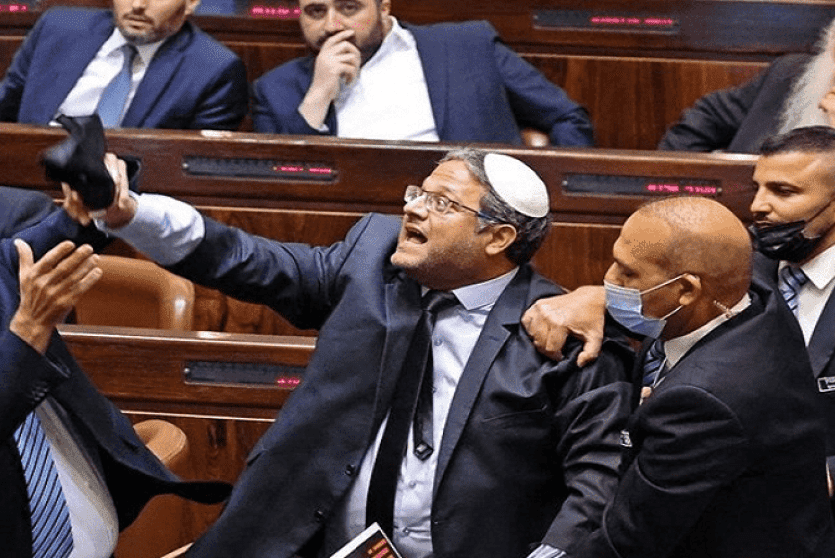  وزير الأمن القومي المتطرف إيتمار بن غفير في الكنيست