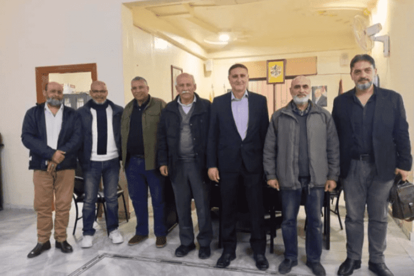 وفد اتحاد عمال فلسطين للزراعة يزور مخيم اليرموك ويلتقي الفصائل