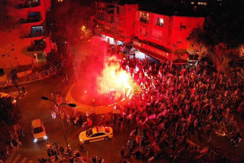 تظاهرة إسرائيلية ضد حكومة نتنياهو