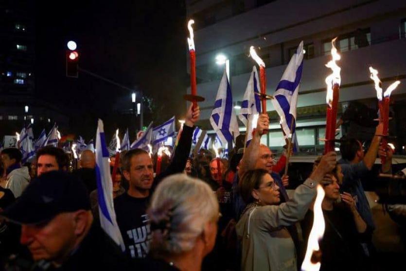 تظاهرة إسرائيلية ضد حكومة نتنياهو