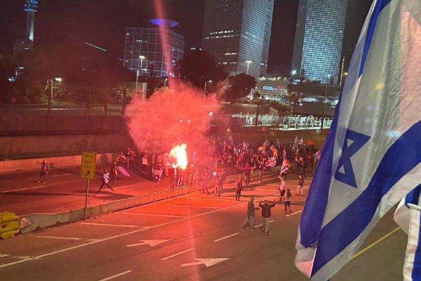 مظاهرات ضد التغييرات القضائية 